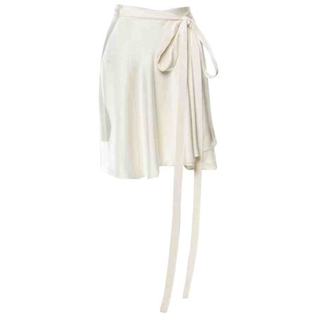 Mini skirt Orseund Iris White size L International in Synthetic - 9918582