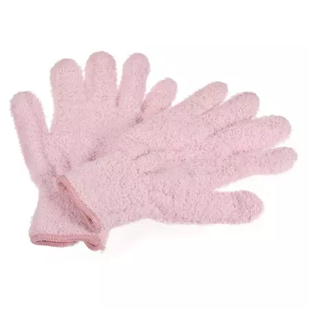 Unique Bargains Dusting Cleaning Gloves Microfiber Mitten For Plant Lamp Window Pink 3 Pcs : Target