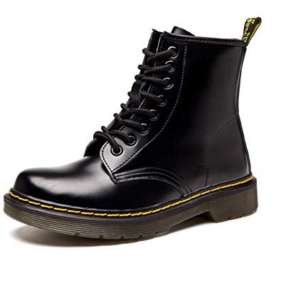 combat boots - black