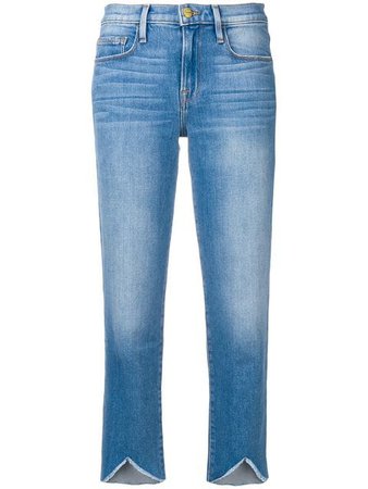 FRAME cropped straight leg jeans - Buy SS19 Online - Fast Global Delivery, Price