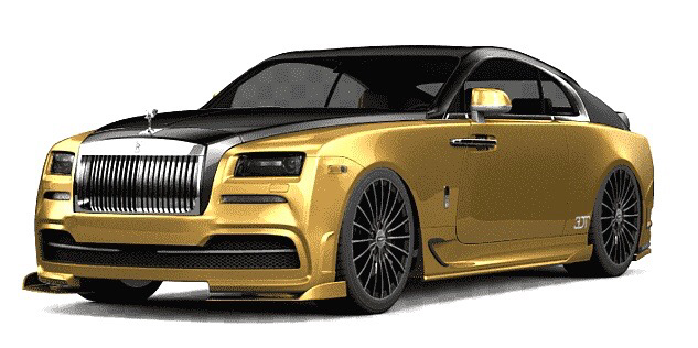 Gold and black Rolls Royce