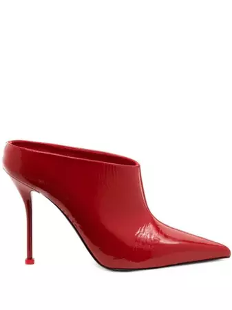 Alexander McQueen Thorn Patent Leather Mules - Farfetch