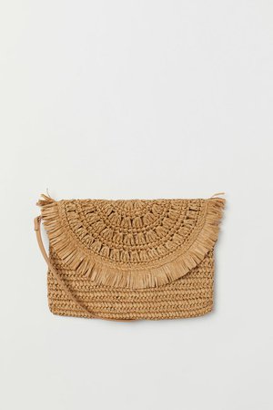 Straw Shoulder Bag - Beige - Ladies | H&M CA