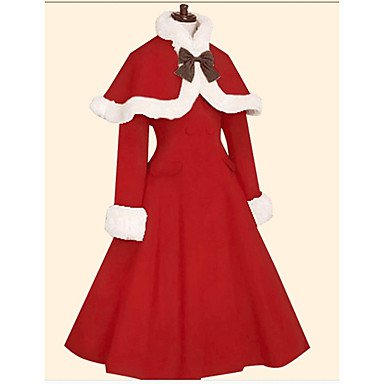 Red Lolita Winter Dress 1