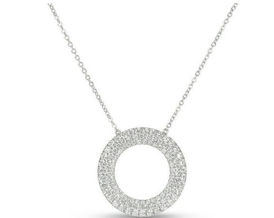 Tiffany & co necklace round diamond