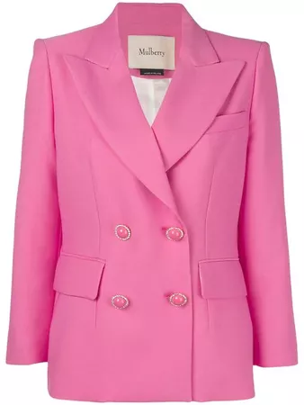 Mulberry Double Breasted Blazer - Farfetch