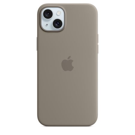 Coque en silicone avec MagSafe pour iPhone 15 Plus - Argile - Apple (FR)
