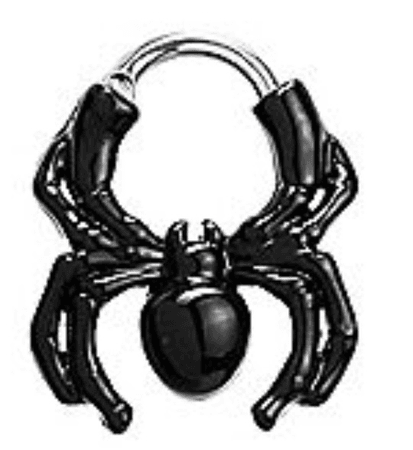 spencers spider septum ring