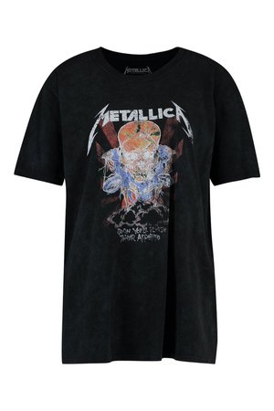 Camiseta de Metallica lavada | Boohoo