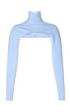 pastel blue turtleneck long sleeve top