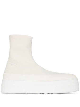 Shop KHAITE Ludlow high-top sneakers with Express Delivery - FARFETCH