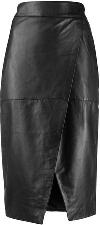 ruched pencil skirt