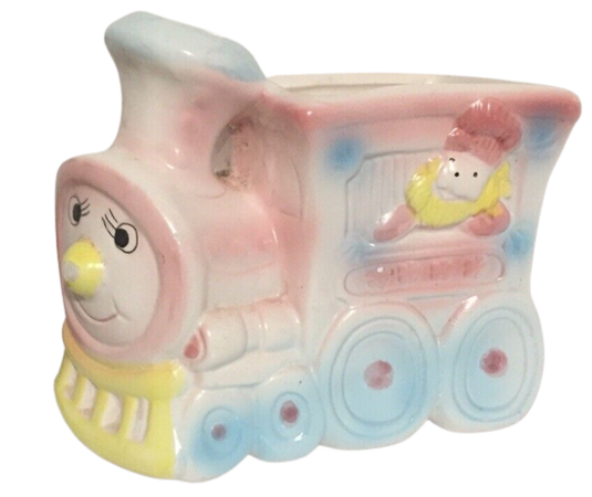 pastel porcelain train