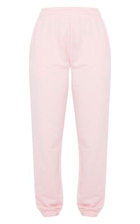 Baby Pink Sweat Pant Joggers | Trousers | PrettyLittleThing USA
