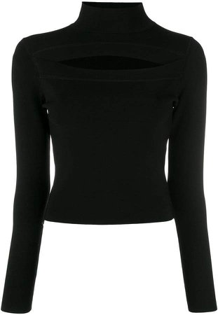 cut-detail fitted top
