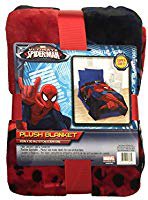 Amazon.com: Marvel Spiderman Burst Plush Twin Blanket, 62" X 90": Home & Kitchen