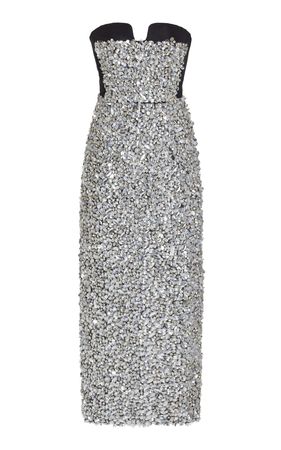 Crystal-Embellished Midi Dress By Carolina Herrera | Moda Operandi