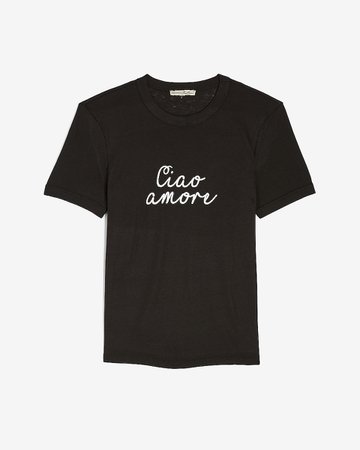 Ciao Amore Graphic Crew Neck Tee | Express