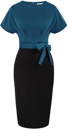 Plus Size Pencil Dress Bodycon Office Formal Dress for Women Black XXL at Amazon Women’s Clothing store