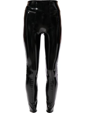 Shop Spanx faux-leather vinyl leggings with Express Delivery - FARFETCH