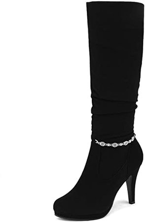 DREAM PAIRS Women's Knee High Platform Heel Boots | Knee-High