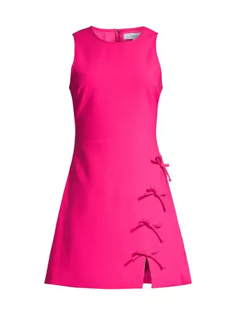 Shop LIKELY Hunt Bow-Embellished Minidress | Saks Fifth Avenue