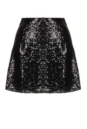 black sequin skirt | ShopLook