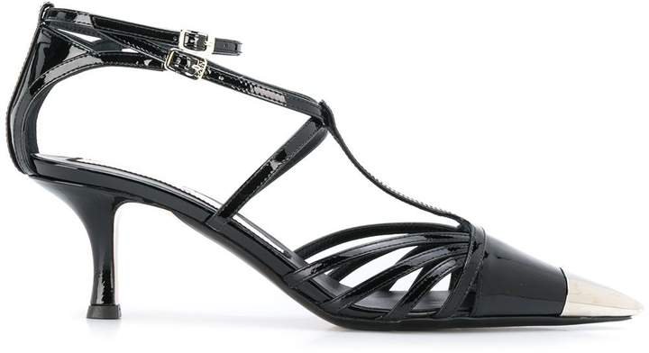 strappy pointy pumps