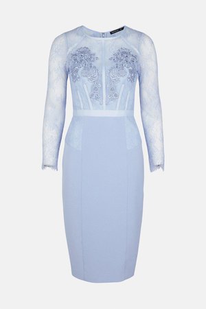 Beaded And Embroidered Midi Dress | Karen Millen