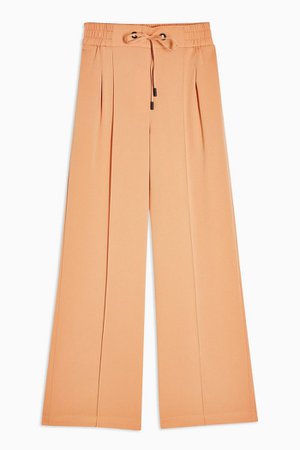 Peach Sweatpant Style Wide Leg Pants | Topshop