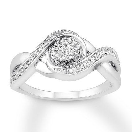 Kay - Diamond Ring Sterling Silver