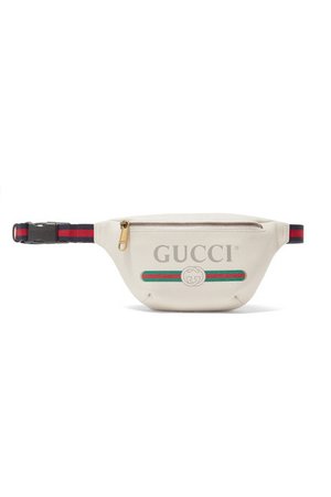 Gucci | Printed textured-leather belt bag | NET-A-PORTER.COM