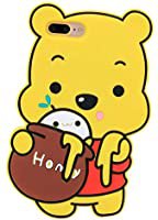 Amazon.com: Honey Winnie Case for iPhone 8 Plus/ 7 Plus 5.5",3D Cartoon Animal Pooh Design Cute Soft Silicone Rubber Cover,Kawaii Animated Stylish Fashion Cool Skin for Kids Child Teens Girls Women (iPhone 8Plus): Electronics