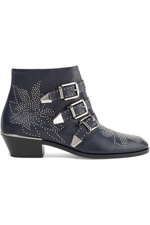 Chloé | Susanna studded leather ankle boots | NET-A-PORTER.COM
