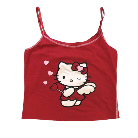 valentines day hello kitty cropped cami