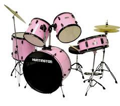 pink drum set