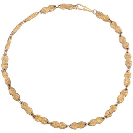 Late 18th Century Gold Venetian "Tattle" Necklace For Sale at 1stDibs | 18th century necklace