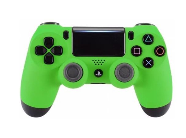 green DualShock controller