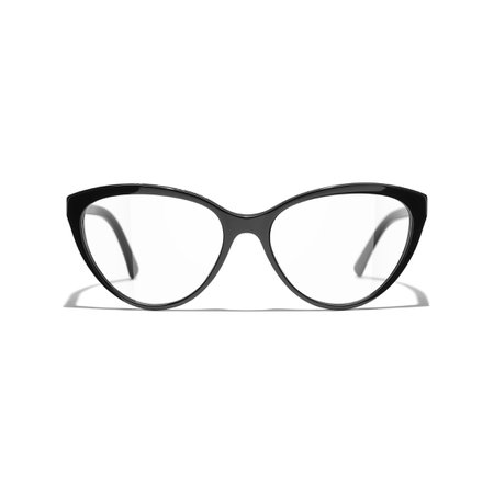 Cat Eye Eyeglasses Acetate Black Eyeglasses | CHANEL