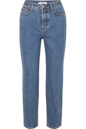 GRLFRND | Devon organic high-rise straight-leg jeans | NET-A-PORTER.COM