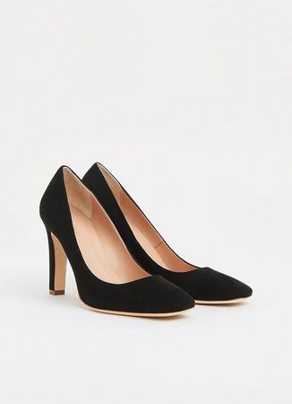 Fawn Black Suede Courts|Shoes|L.K.Bennett