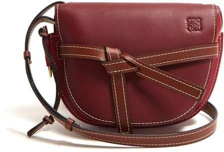 Gate Small Leather Cross Body Bag - Womens - Pink Multi