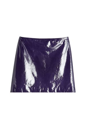 Patent Leather Mini Skirt Gr. FR 38