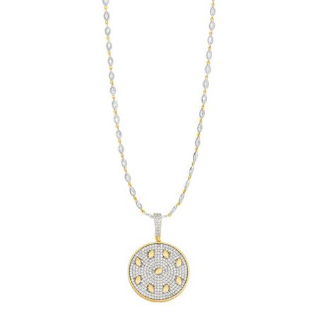 FREIDA ROTHMAN | Petals and Pavé Pendant Necklace | Latest Collection of Armor of Hope - Spring 2021