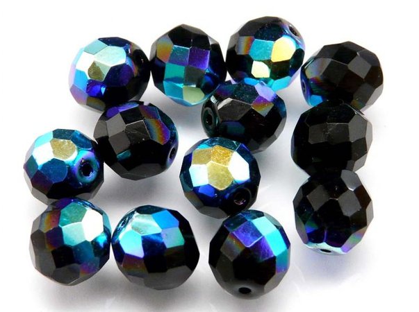 Black and Blue Beads