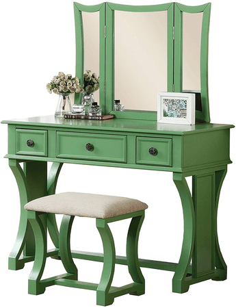 Green vanity table