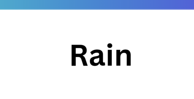 RAIN NAME TAG * PLEASE DON'T USE*