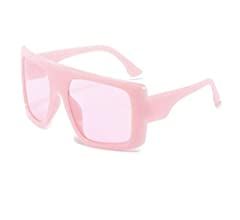 Amazon.com: Oversized Square Cute Super Large Womens Sunglasses for Men Fashion Flat Top baddie Shades by W&Y YING (Pink) : Clothing, Shoes & Jewelry