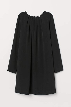Long-sleeved Dress - Black