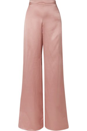 Cushnie | Silk-satin wide-leg pants | NET-A-PORTER.COM